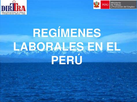 Ppt Reg Menes Laborales En El Per Powerpoint Presentation Free