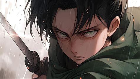 AoT Levi Ackerman with Sword Wallpaper 4k - Desktop Wallpapers