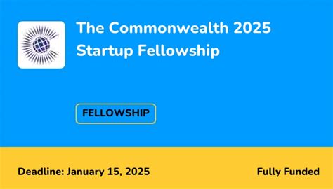 The Commonwealth Startup Fellowship Scholarshiptab