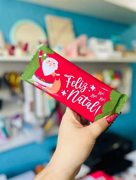 Barra De Chocolate Personalizada Natal Elo Produtos Especiais