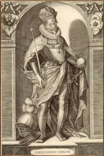 Ferdinand Ii Holy Roman Emperor 1578 1637 Antique Portrait