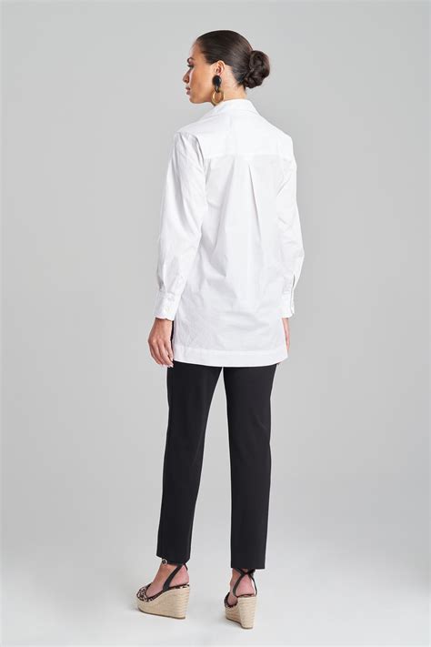 Buy Cotton Poplin Tunic Shirt Online Natori