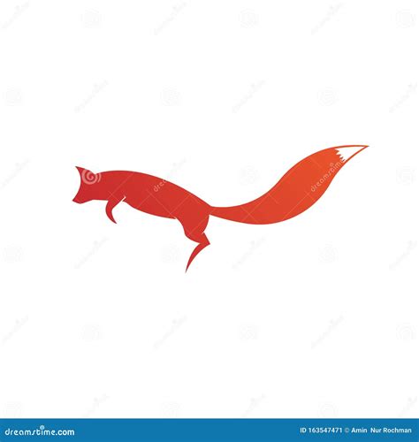 Creative Circle Fox Logo Vector Round Fox Logo Template Stock