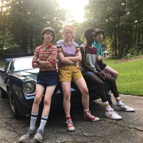 Noah Schnapp Sadie Sink Caleb Mclaughlin And Finn Wolfhard Stranger Things Eleven Stranger