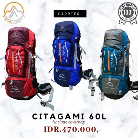 Jual Carrier Seven Summits Citagami 60 Liter Expedition Tas Ransel