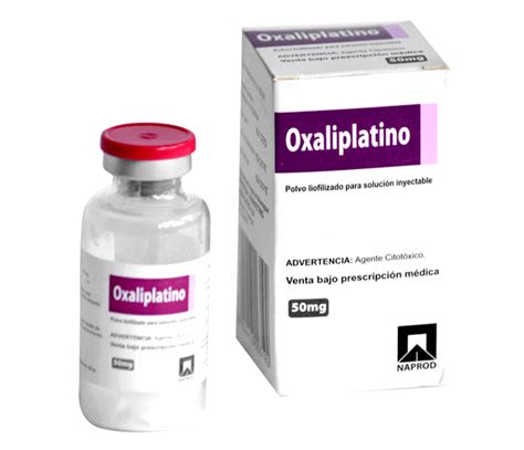 Oxaliplatino 50 Mg Polvo Liofilizado Para Solución Inyectable Unimark Sa