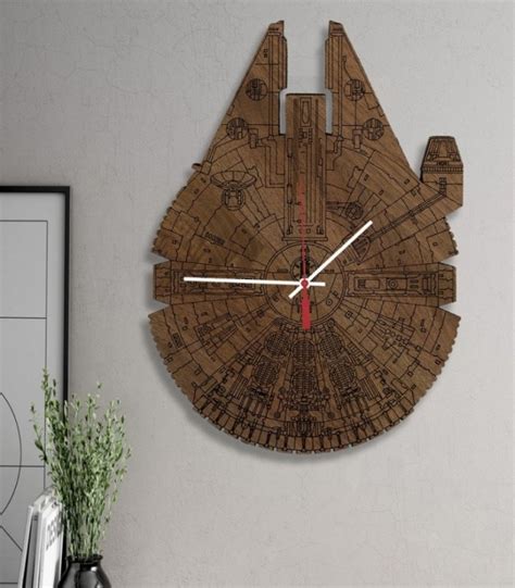 Star Wars Millennium Falcon Science Fiction Inspired Laser Engraved