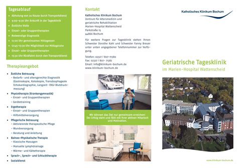 PDF Geriatrische Tagesklinik Klinikum Bochum De Geriatrische