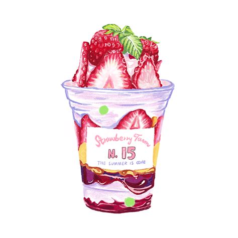 Strawberry Ice Cream Png Image Summer Strawberry Watercolor Ice Cream Strawberry Ice Cream