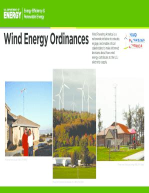 Fillable Online Windpoweringamerica Wind Energy Ordinances Postcards