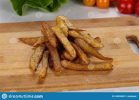 French Fry Potato With Spices Stock Image Image Of Table Lunch