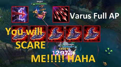 VARUS Full Ap With 5 Rabadon What Happen LOL MONTAGE YouTube