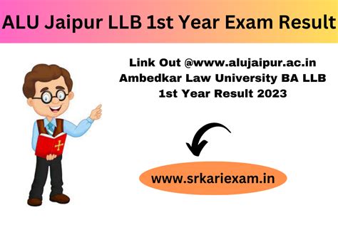 ALU Jaipur LLB 1st Year Exam Result 2023 Link Out Alujaipur Ac In