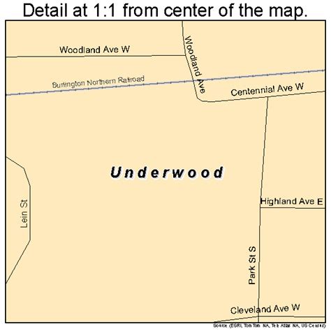 Underwood Minnesota Street Map 2766172