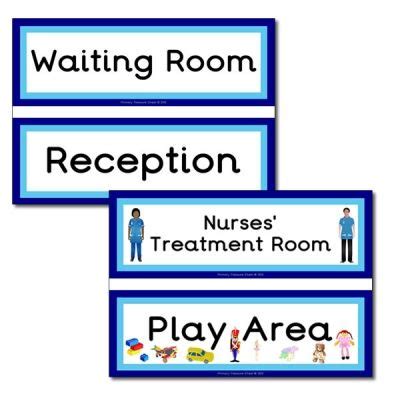 Doctors Surgery Themed Signs Role Play Topics Doctor Roleplay