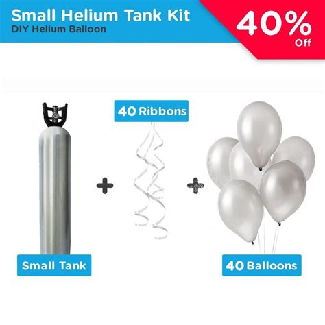 Small Helium Tank Package (40 Balloons) | Party Wholesale