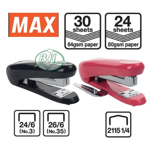 MAX HD 50 HD 50R HD 88R Stapler Pengokot Kertas Pengepit Capacity Up