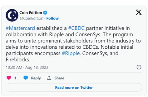 Ripple haberleri Mastercard Ripple ve Consensys ile ortaklığını