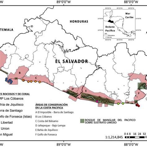 Reas De Conservaci N De La Costa Pac Fica De El Salvador Con Los