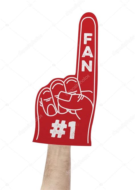 Number Fan Foam Hand Stock Photo Goir