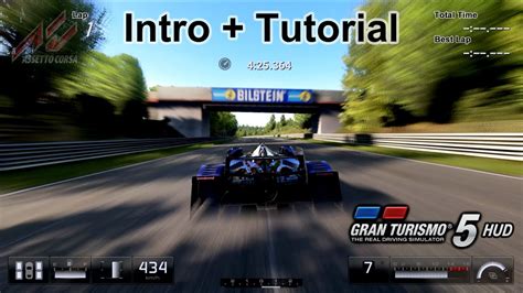 Assetto Corsa Gran Turismo 5HUD Intro Tutorial5K Sub Special