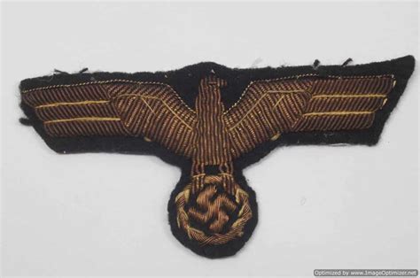 SMGL 2287 Kriegsmarine Officers Breast Eagle In Bullion Tunic Removed