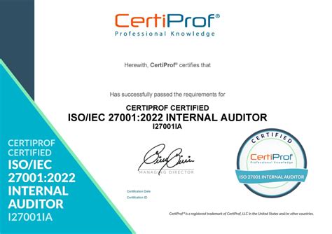 Kit Oficial ISO 27001 Internal Auditor Professional Certificate