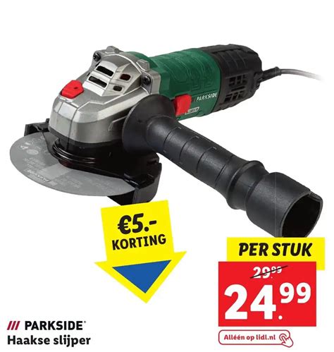 Parkside Haakse Slijper Aanbieding Bij Lidl