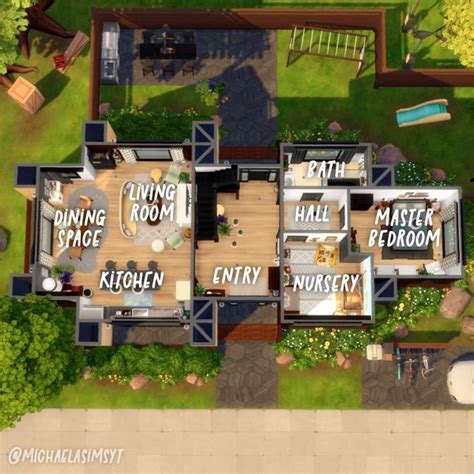 An Aerial View Of A House With Lots Of Rooms