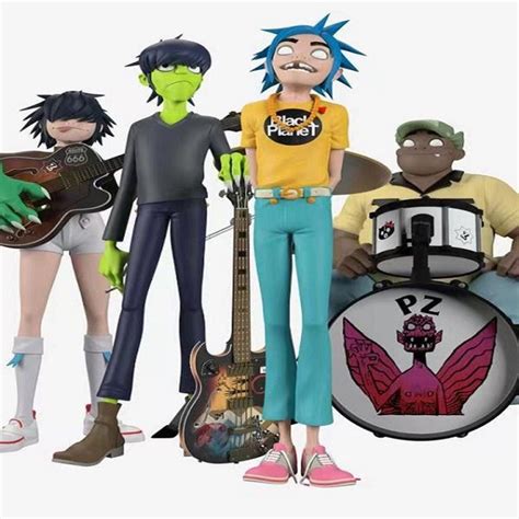 Gorillaz Band Action Figure Rock Band Member 2d Noodle Murdoc Russel