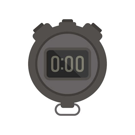 Icono De Tiempo De Cron Metro Vector Plano Reloj Temporizador