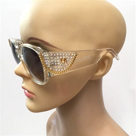 Emmanuelle Khanh Sunglasses Crystals Chain Handmade Paris Etsy