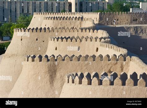 City Walls In Khiva Uzbekistan Stock Photo Alamy