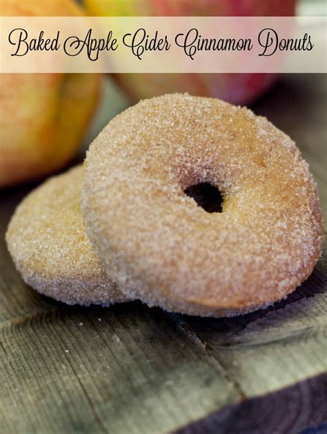 Baked Apple Cider Cinnamon Donuts Chasing Supermom