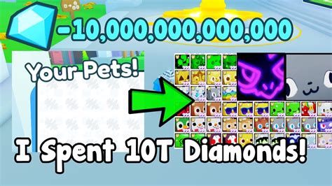 I Spent 10 Trillion Diamonds And Bought These Pets Pet Simulator X