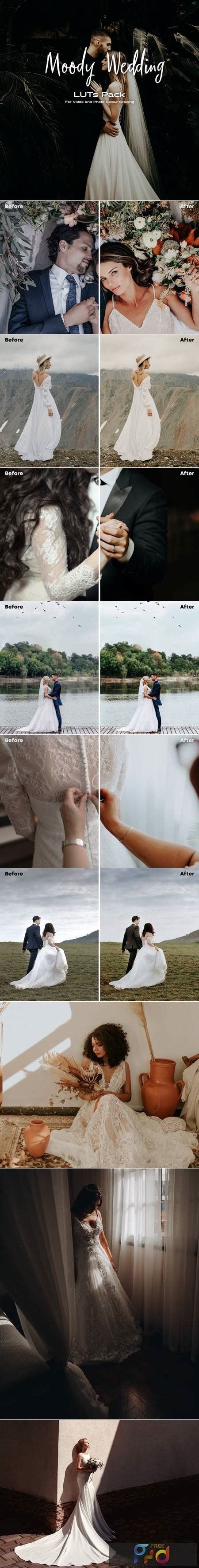 Moody Wedding Luts Pack Freepsdvn