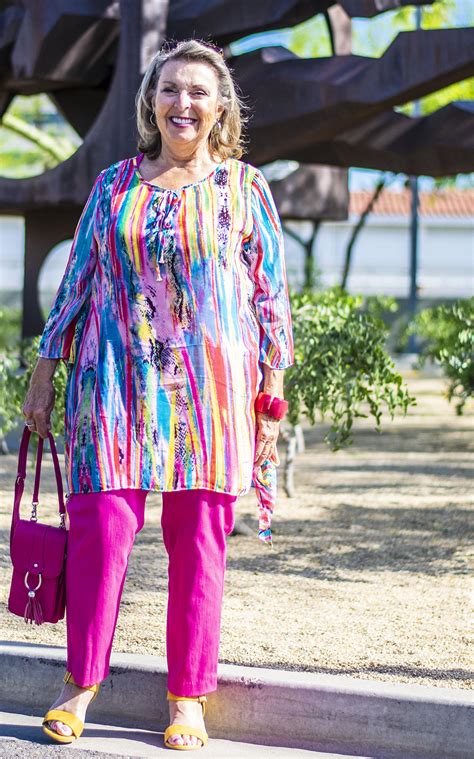 Colorful Styling With Tunics And Pants For Women Over