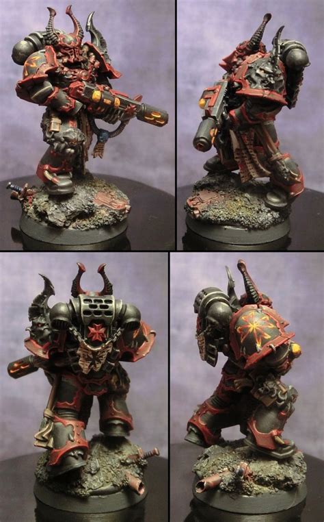 Chosen Chaos Space Marine With Meltagun Space Marine Warhammer 40k