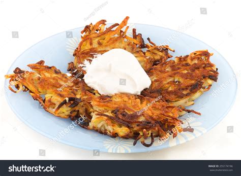 Potato Pancakes Draniki With Sour Cream The National Dish Of