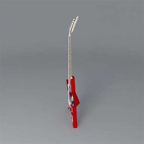A Star Shaped Guitar Free 3d Model Max Obj 3ds Fbx Stl Dae