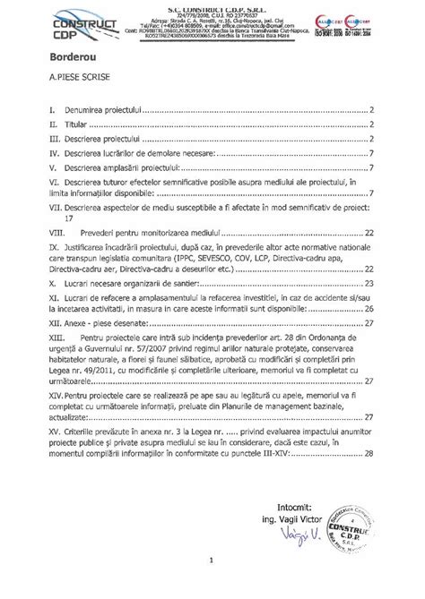 Pdf Memoriu De Prezentare Conform Anexa E Din Legea Pdfslide Net