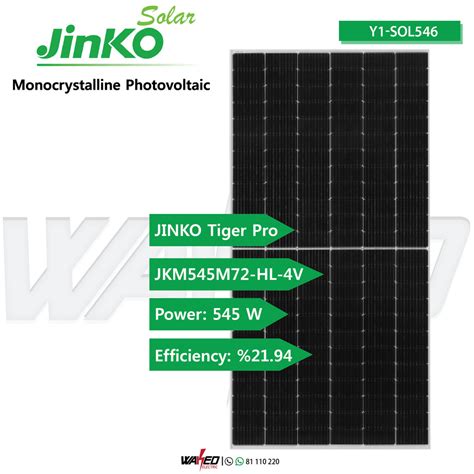 Solar Panel 545w Jinko Waked Electronics