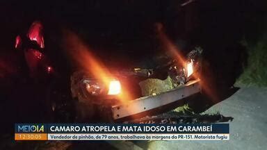 Meio Dia Paraná Curitiba Idoso morre após ser atropelado por carro