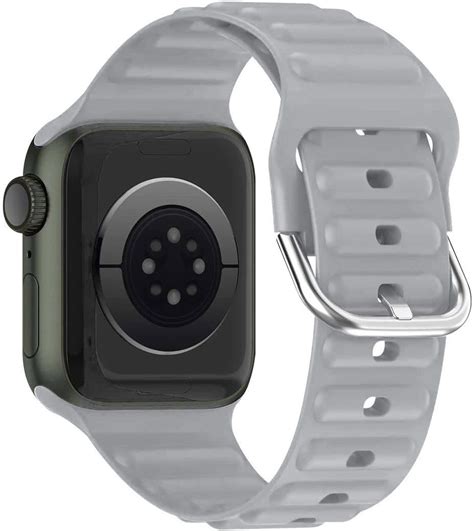 Pasek Do Apple Watch Mm Mm Mm Mm Silikon Regulowany Szary