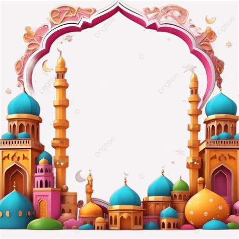 Marco De Mezquita Isl Mica D Png Dibujos Islam Mezquita Isl Mico