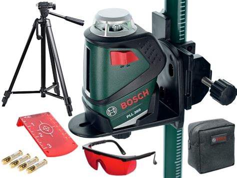 Bosch Pll Poziomica Laser Statyw Tyczka Tarcza