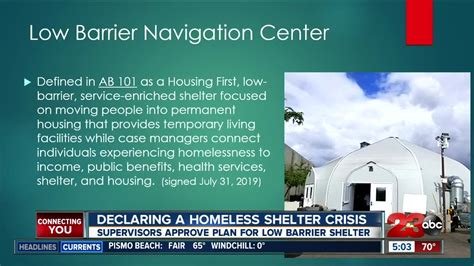 Supervisors Approve Plan For Low Barrier Homeless Shelter