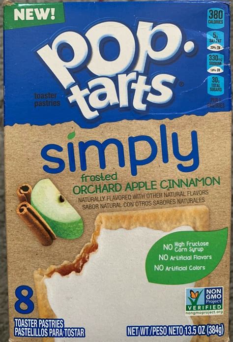 Kelloggs Pop Tarts Simply Frosted Orchard Apple Cinnamon 135 Oz Box 8