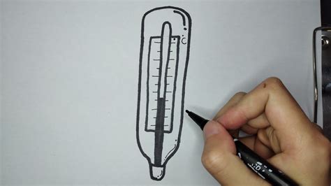 Cómo dibujar un termómetro How to draw a thermometer YouTube