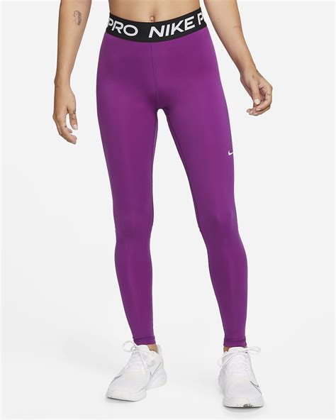 Nike Pro Womens Mid Rise Mesh Panelled Leggings Nike Cz